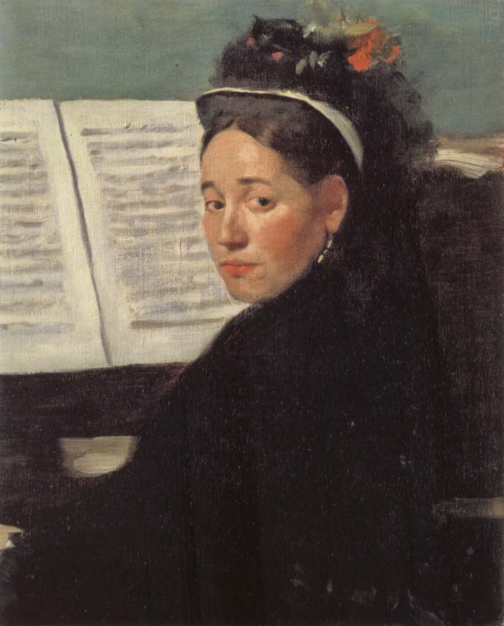 Edgar Degas Mlle Dihau at the Piano